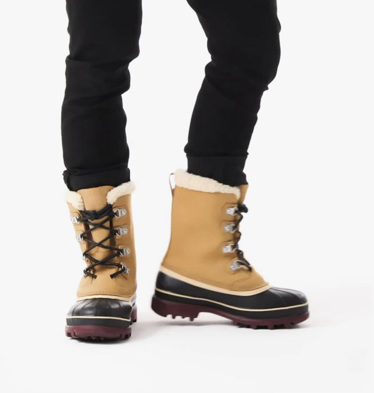 Botas Nieve Sorel Hombre - Caribou™ Stack Marrones/Negras - 62801-XSER